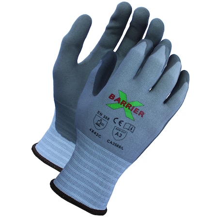A3 Cut Resistant, Textreme Knit, Luxfoam Coated Gloves, 2XL,